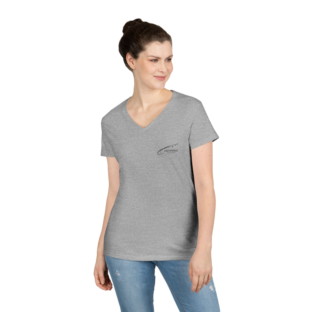 T-Shirt Ladies' V-Neck - Hemming Aviation Logo