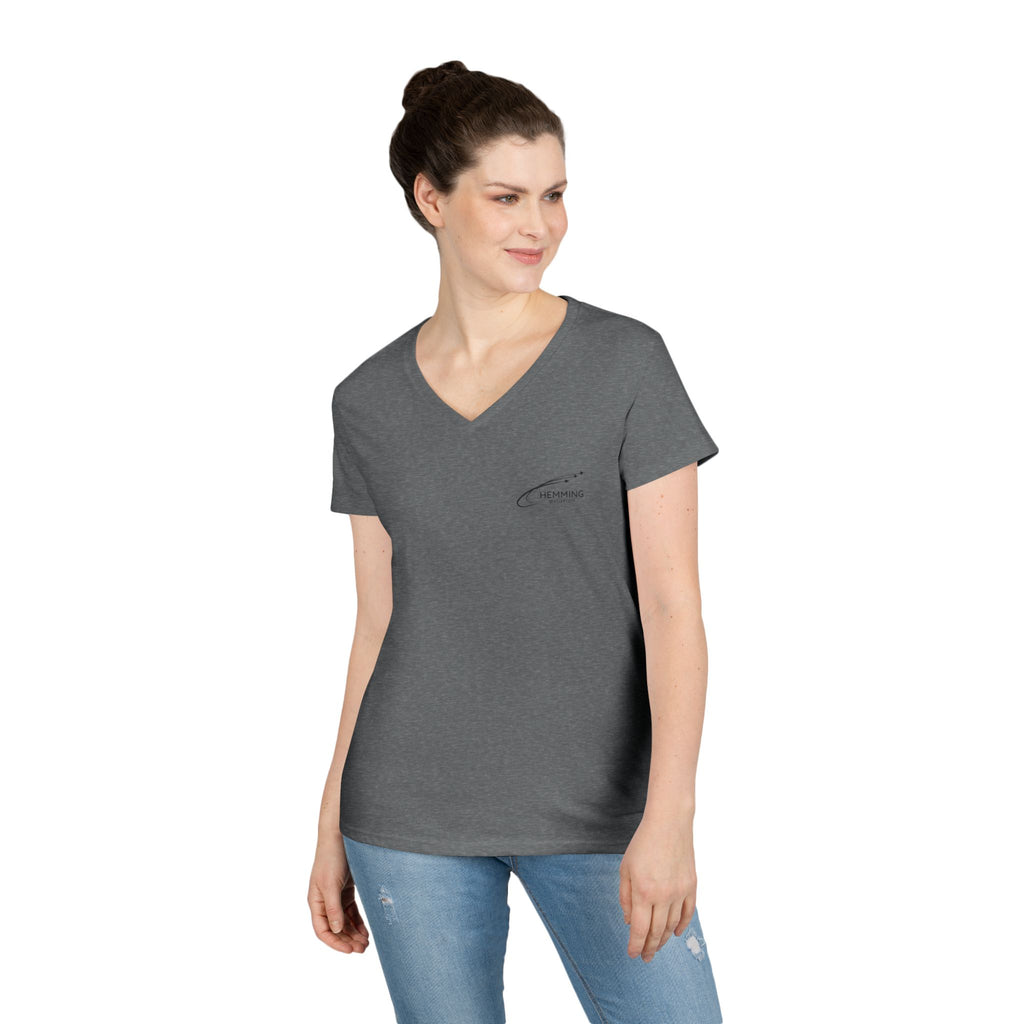 T-Shirt Ladies' V-Neck - Hemming Aviation Logo