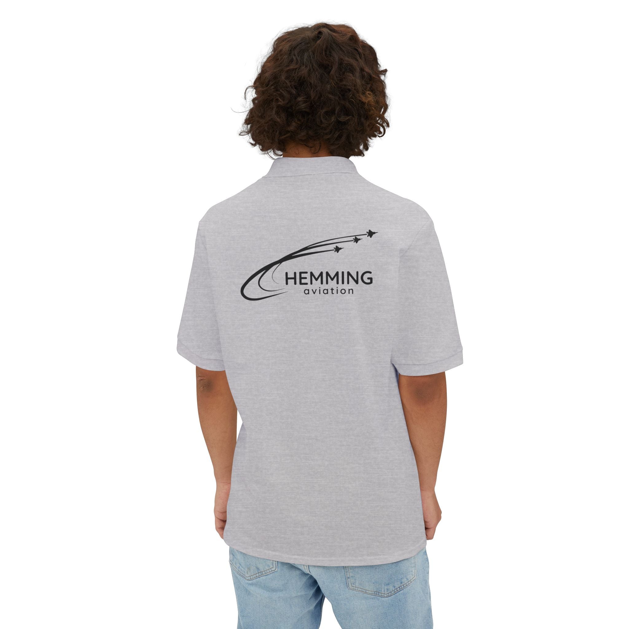 Men's Polo Shirt - Hemming Aviation Logo