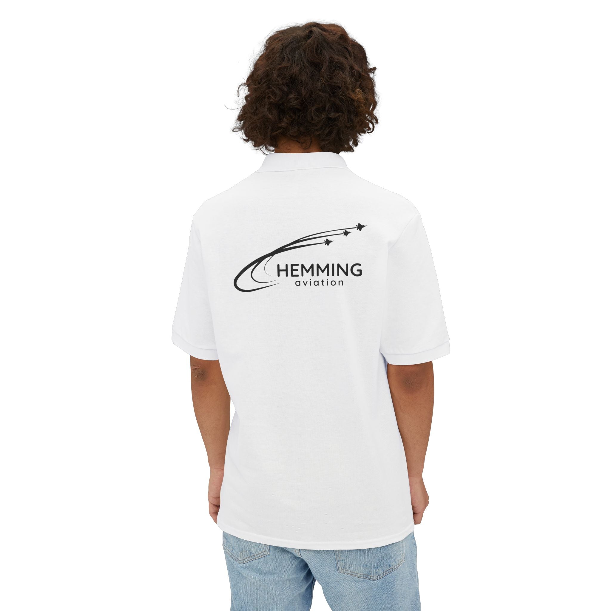 Men's Polo Shirt - Hemming Aviation Logo