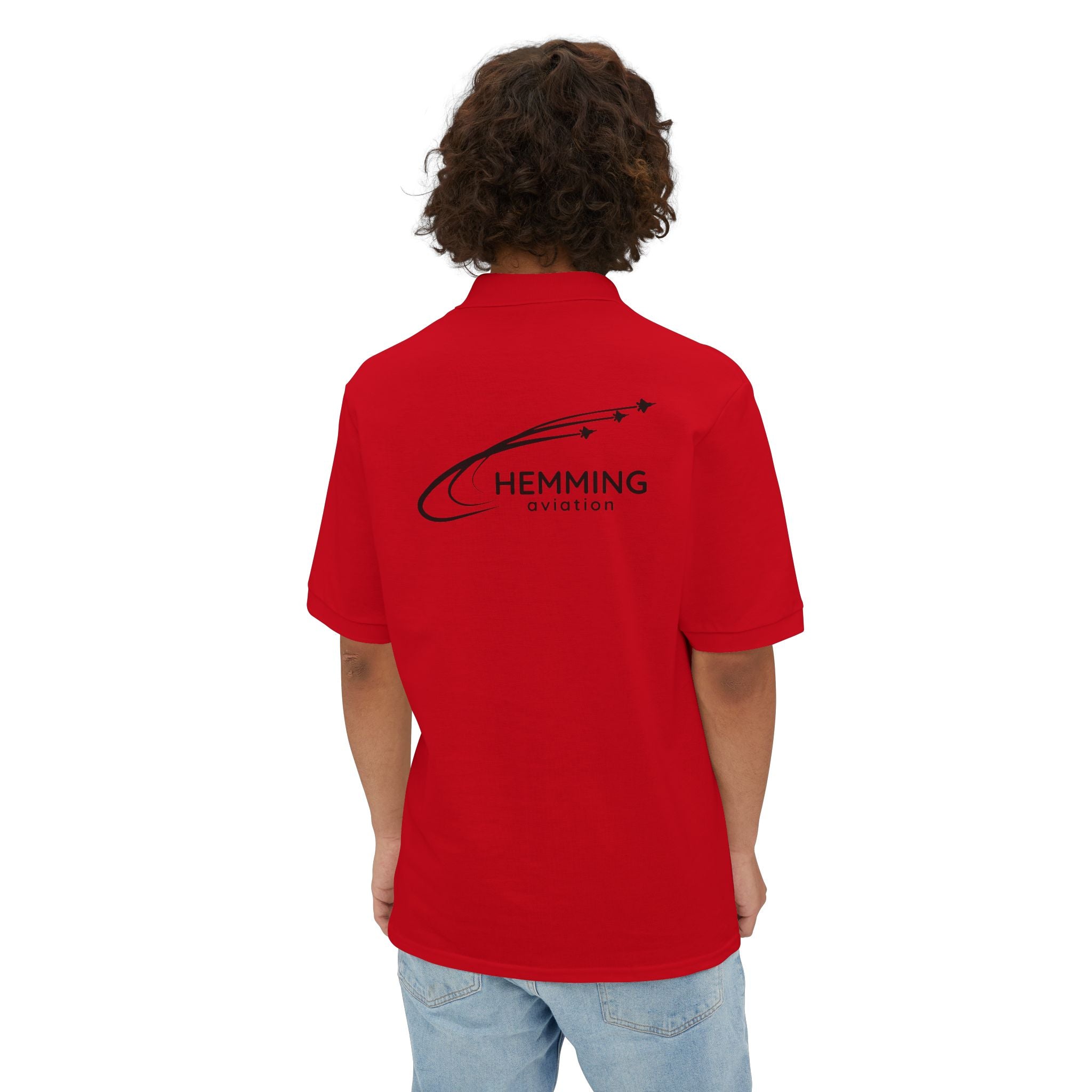 Men's Polo Shirt - Hemming Aviation Logo