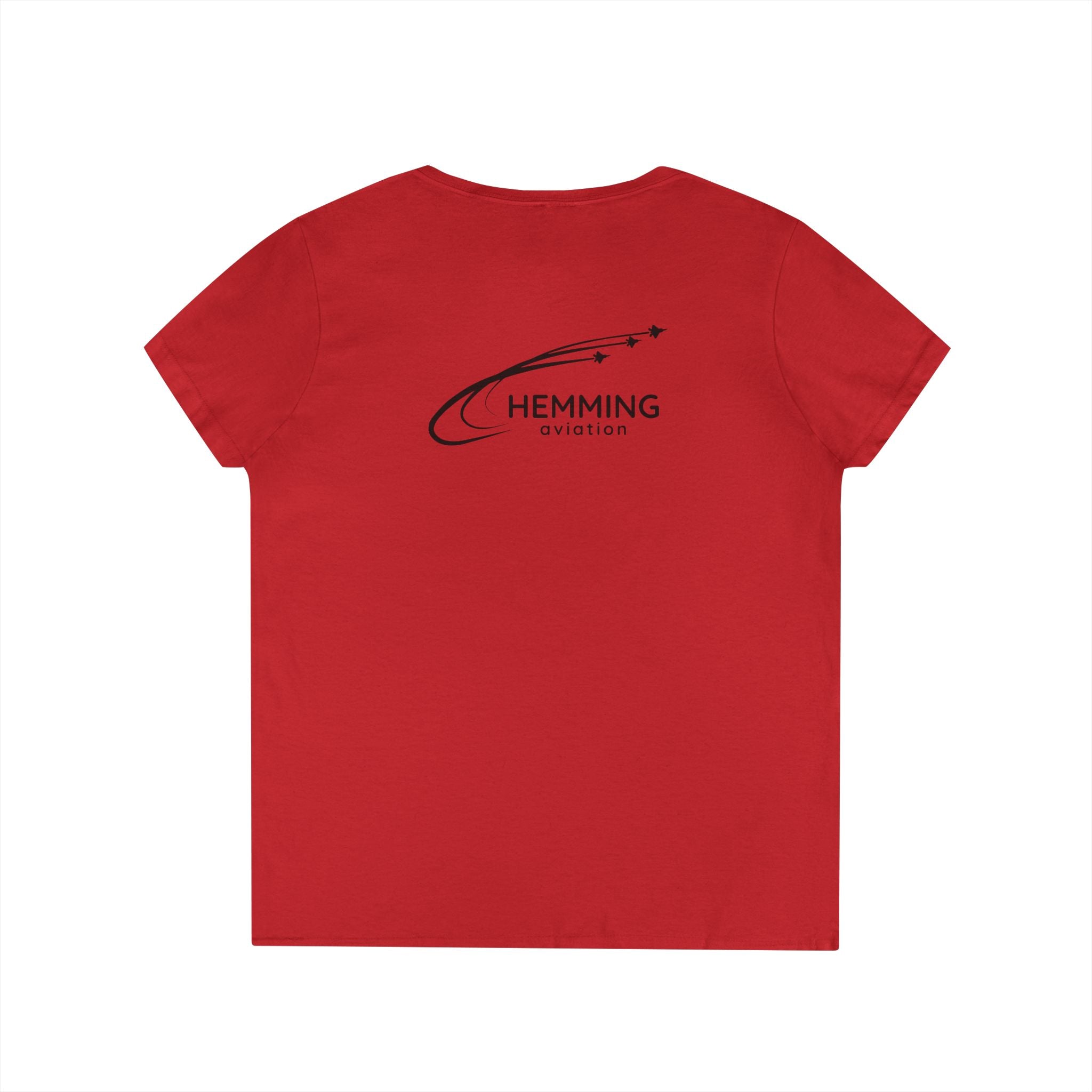 T-Shirt Ladies' V-Neck - Hemming Aviation Logo