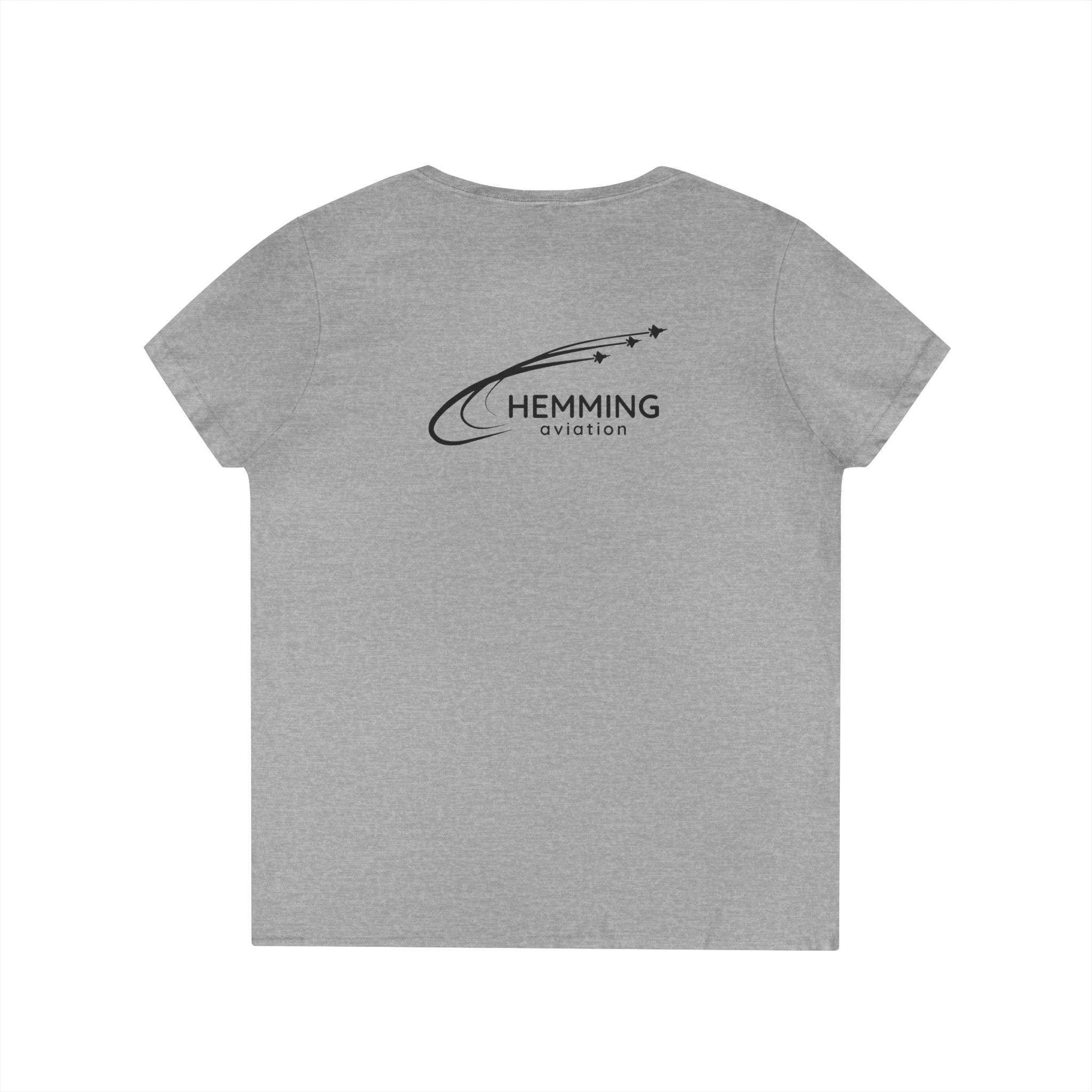 T-Shirt Ladies' V-Neck - Hemming Aviation Logo