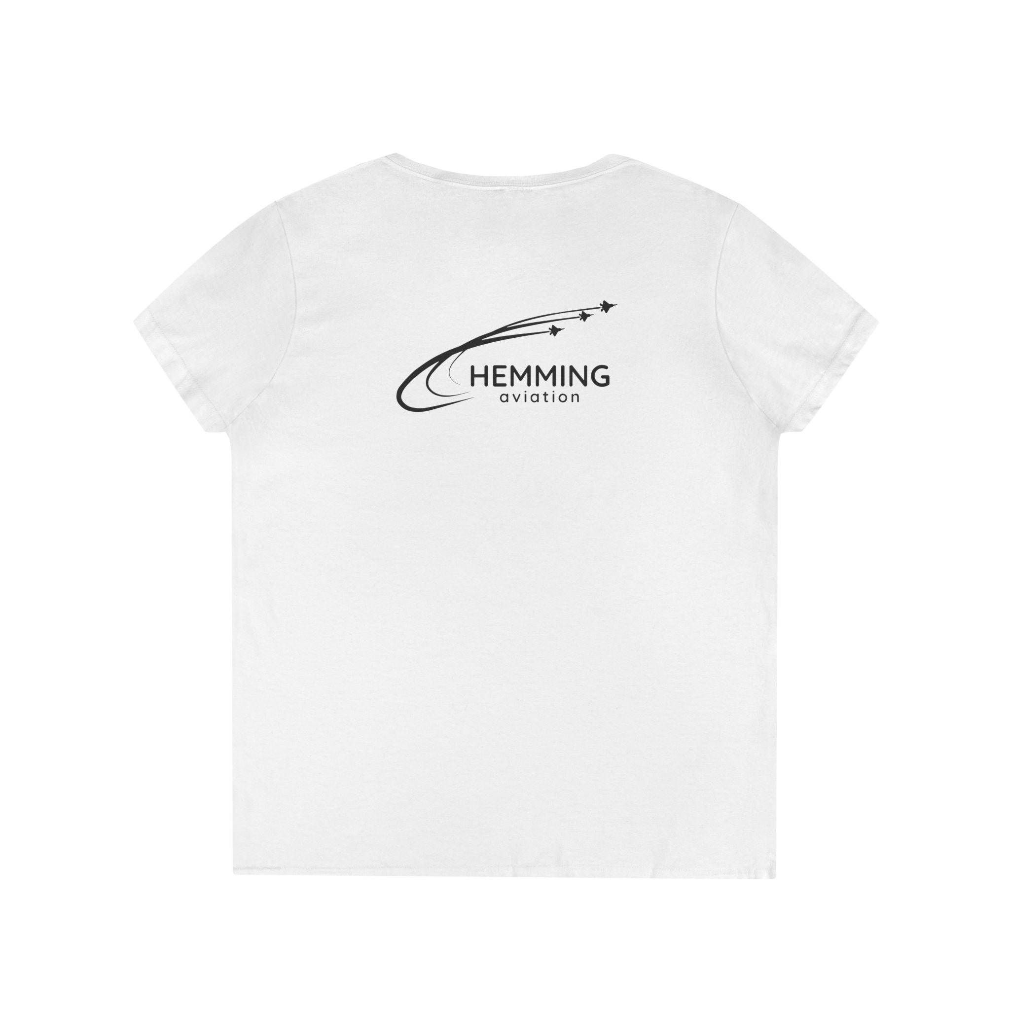T-Shirt Ladies' V-Neck - Hemming Aviation Logo