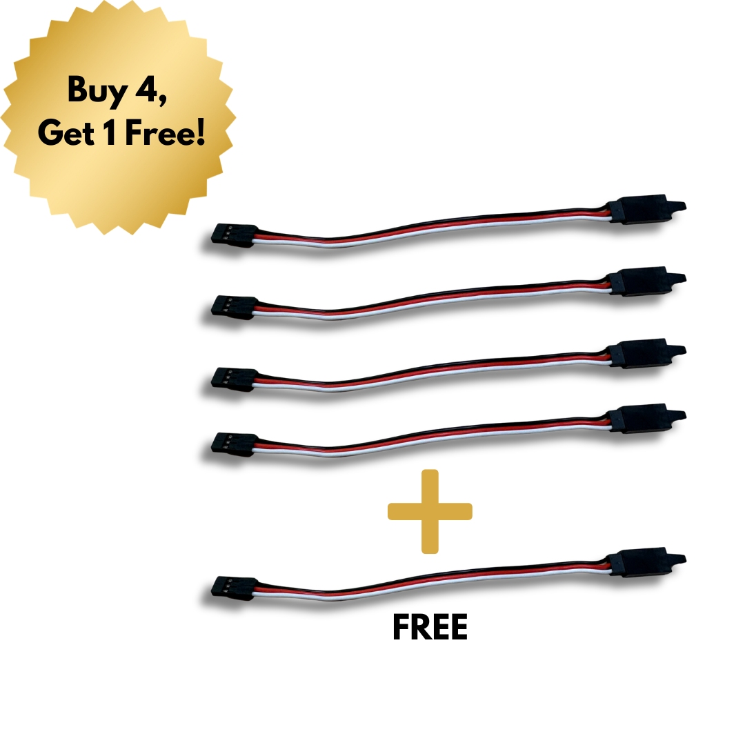 Universal Servo Extension Heavy Duty 22AWG 6in (15cm)