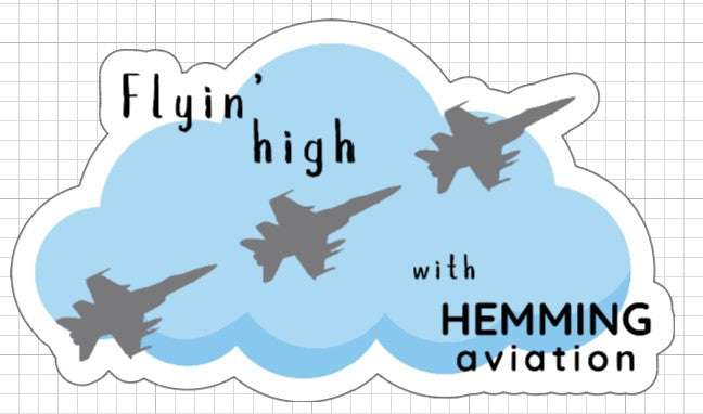 Flyin' High Sticker