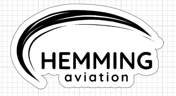 Hemming Aviation Swoosh Sticker