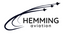 Hemming Aviation logo with stylized airplanes on a white background